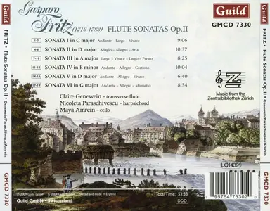 Claire Genewein, Nicoleta Paraschivescu, Maya Amrein - Gasparo Fritz: Flute Sonatas, Op. II (2009)