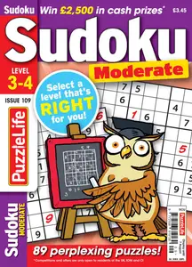 PuzzleLife Sudoku Moderate - July 2025