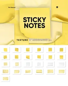 EE - 25 Sticky Notes Texture HQ VJYNZDX