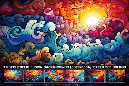 EE - 7 Psychedelic Fusion backgrounds 4B44W4S