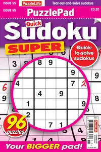 PuzzleLife PuzzlePad Sudoku Super - October 2025