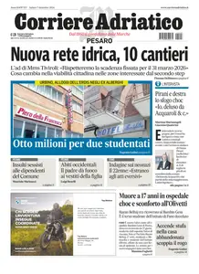 Corriere Adriatico Pesaro - 7 Dicembre 2024