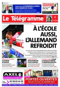 Le Télégramme Landerneau - Lesneven – 22 janvier 2023