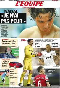 L'Equipe Edition du Mardi 25 Septembre 2012