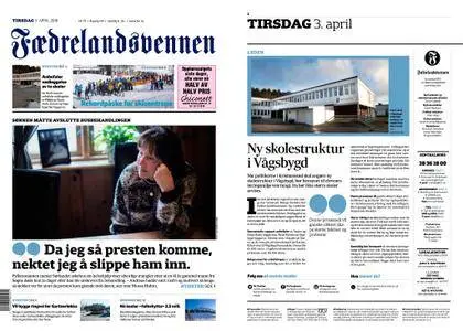 Fædrelandsvennen – 03. april 2018