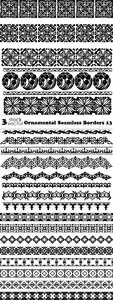 Vectors - Ornamental Seamless Borders 13