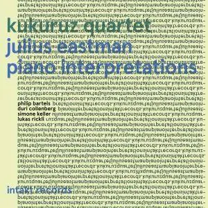 Kukuruz Quartet - Julius Eastman: Piano Interpretations (2018) [Official Digital Download 24-bit/96kHz]