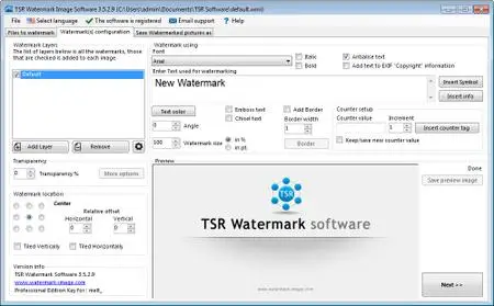 TSR Watermark Image Pro 3.5.8.4 Multilingual Portable