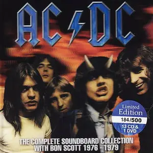 AC/DC - The Complete Soundboard Collection With Bon Scott 1976 - 1979 (2011) [Limited Edition, 13 CD & 1 DVD Box Set]