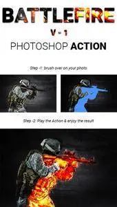 GraphicRiver - Battlefire -1 Game Fire Effect Photoshop Actions