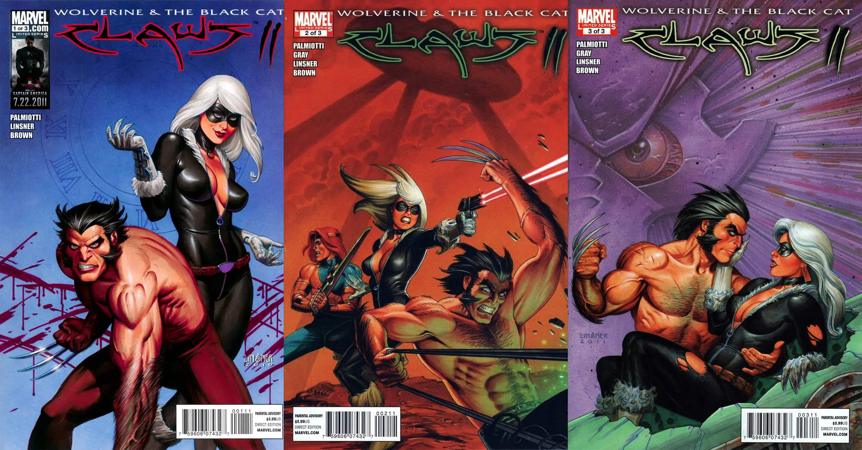 Wolverine & Black Cat - Claws 2 #1-3 (2011) Complete
