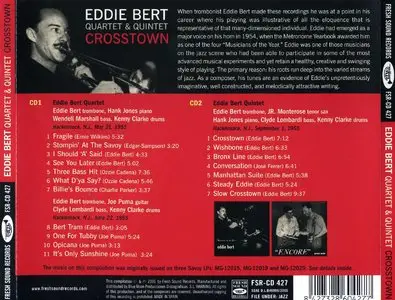 Eddie Bert Quartet & Quintet - Crosstown (1955) {2CD Set, Savoy--Fresh Sound Records FSR-CD427 rel 2006}