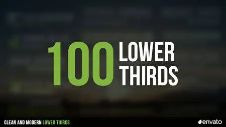 100 Lower Thirds - Project for After Effects (VideoHive)