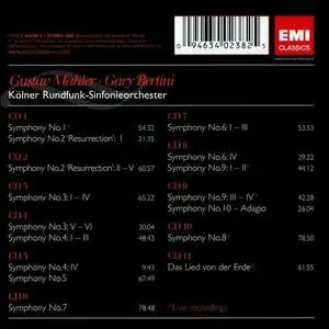 Gary Bertini, Kölner Rundfunk-Sinfonieorchester - Gustav Mahler: Symphonies Nos. 1-10 [11CDs] (2005)