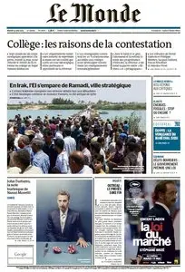 Le Monde du Mardi 19 Mai 2015