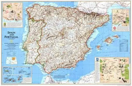 National Geographic Spain and Portugal Map