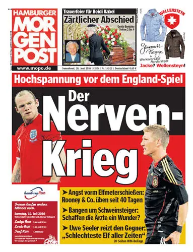 Hamburger Morgenpost vom 26 Juni 2010