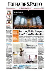 Jornal Folha de São Paulo - 13 de outubro de 2012 - Sábado