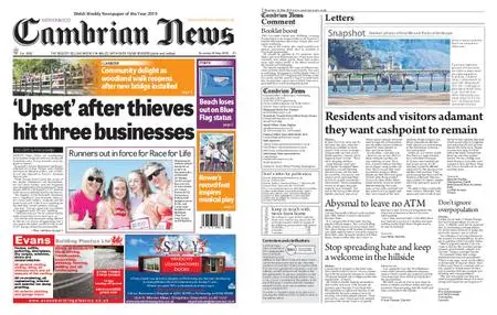 Cambrian News Meirionnydd – 17 May 2019