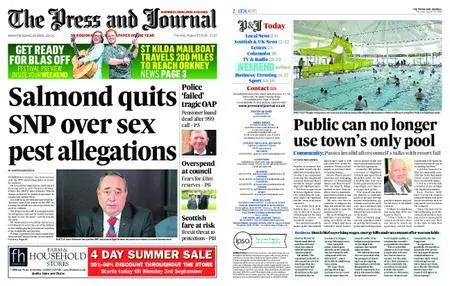 The Press and Journal Highlands and Islands – August 30, 2018