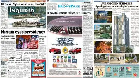 Philippine Daily Inquirer – October 14, 2015