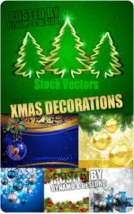 Xmas decorations - Stock Vectors