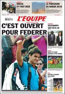 L'Équipe. Jeudi 04 Juin 2009