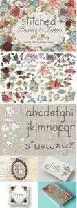 CM - Stitched Flower & Letter Graphics 1566989