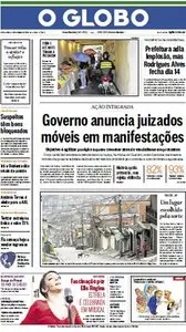 Jornal O Globo - 8 de novembro de 2013 - Sexta