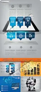 Infographic creative design vector set 72
