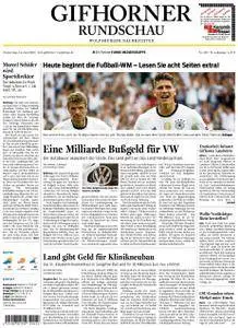 Gifhorner Rundschau - Wolfsburger Nachrichten - 14. Juni 2018