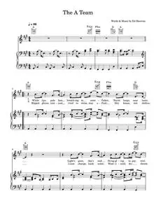 The A Team - Ed Sheeran (Piano-Vocal-Guitar)
