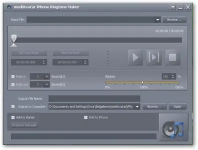 MediAvatar iPhone Ringtone Maker 2.1.2.0427