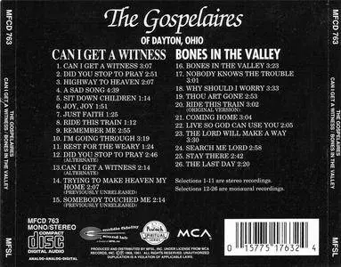 The Gospelaires - Can I Get A Witness/Bones In The Valley (1968/1961) {1991 MFSL} **[RE-UP]**