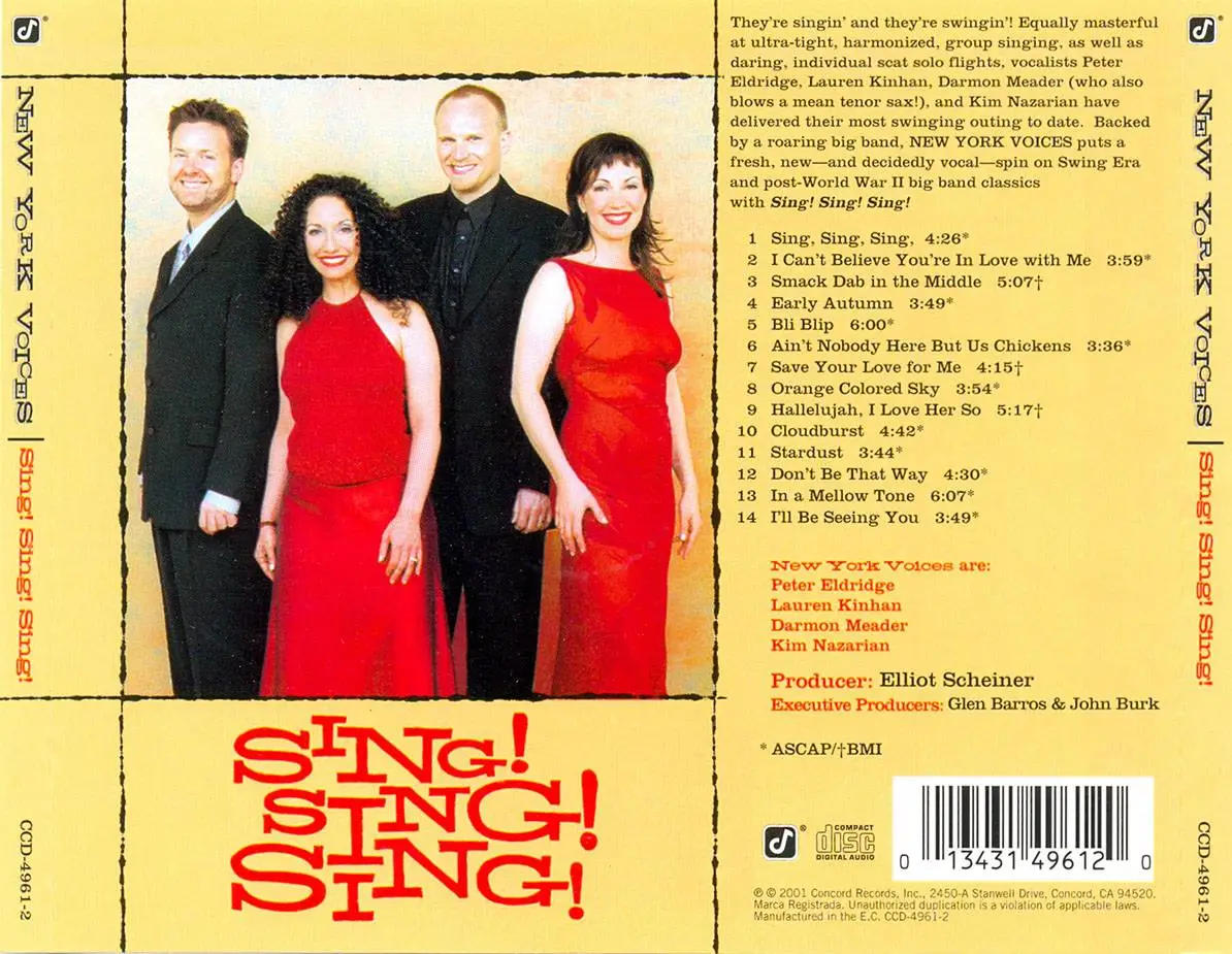 New York Voices Sing Sing Sing 2000 Avaxhome