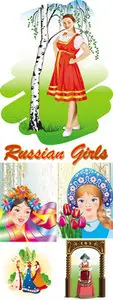 Russian Girls Vector