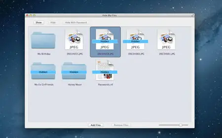Hide My Files v1.2 Mac OS X