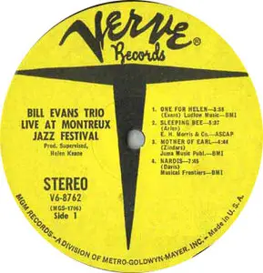 Bill Evans At the Montreux Jazz Festival (Japan Limited Edition 200 Gram Pressing LP - 24/96)