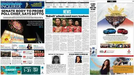 Philippine Daily Inquirer – August 09, 2017
