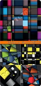 Colorful geometry shapes vector backgrounds