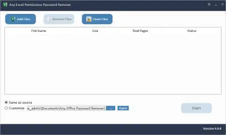 Any Excel Permissions Password Remover 9.9.8