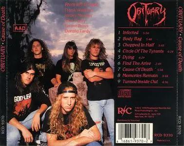 Obituary - Cause Of Death (1990) {R/C//Roadrunner}