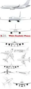 Vectors - White Realistic Planes