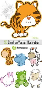 SS Children Vector Illustration