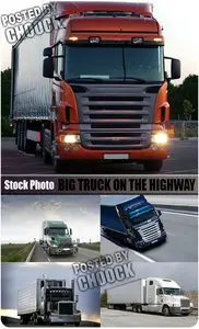 Stock Photo: Big truck on the highway