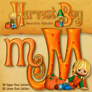 Harvest Boy Decorative Alphabet