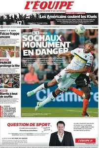 L'Equipe du Jeudi 26 Septembre 2013