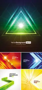 3D Abstract Backgrounds Vector