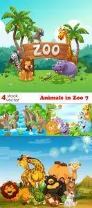 Vectors - Animals in Zoo 7