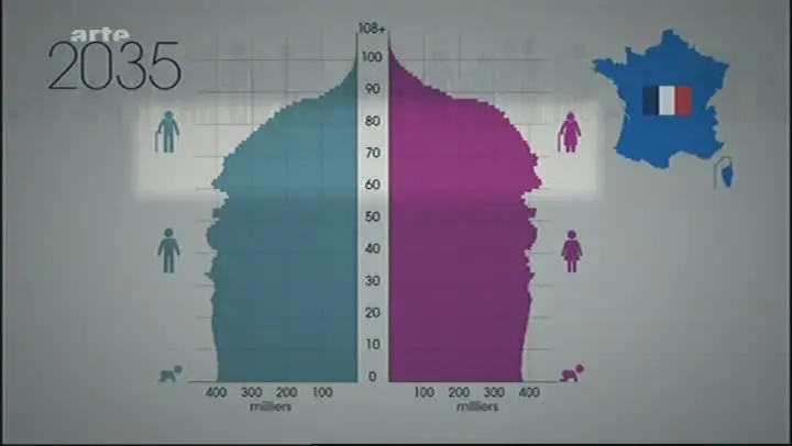 (Arte) Le dessous des cartes : Démographie française (2013)
